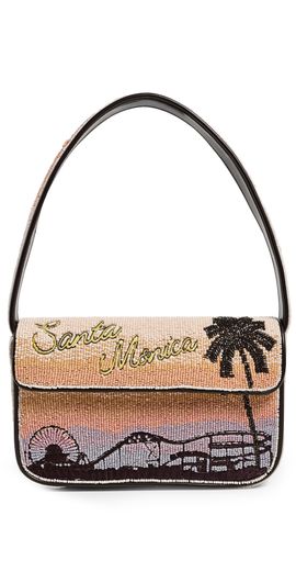 STAUD STAUD Tommy Beaded Shoulder Bag Santa Monica Sunset One