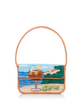 Staud Staud Tommy Beaded Shoulder Bag Sunset Spritz