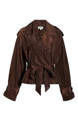 STAUD STAUD Vale Short Belted Trench Coat