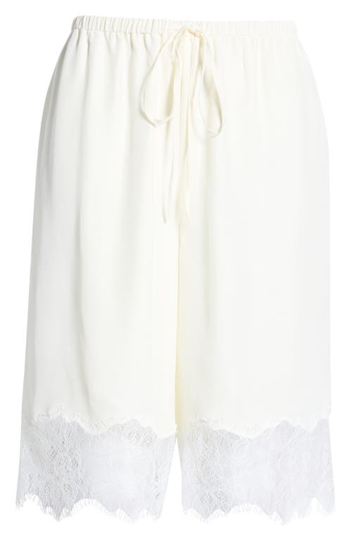STAUD STAUD Verano Silk & Lace Shorts