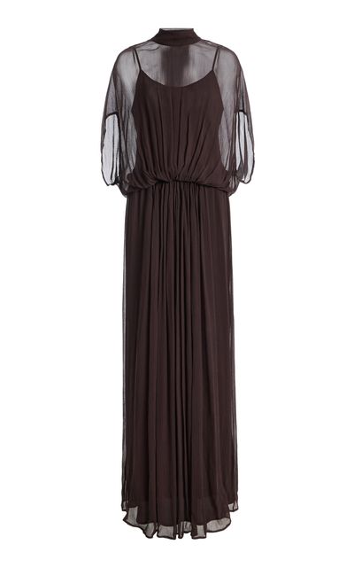 STAUD STAUD Viviana Silk Maxi Dress