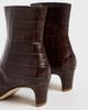 STAUD STAUD Wally Ankle Boots Espresso Croco - 4