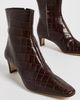 STAUD STAUD Wally Ankle Boots Espresso Croco - 5