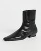 STAUD STAUD Wally Flat Ankle Boots Black Snake - 2