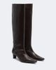 Staud Staud Wally snake-print leather knee-high boots - 1
