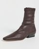 STAUD STAUD Wally Sock Flat Ankle Boots Espresso - 2