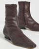STAUD STAUD Wally Sock Flat Ankle Boots Espresso - 5