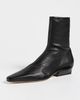 STAUD STAUD Wally Sock Flat Leather Ankle Boots Black - 2