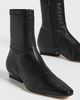 STAUD STAUD Wally Sock Flat Leather Ankle Boots Black - 5