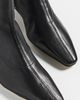 STAUD STAUD Wally Sock Flat Leather Ankle Boots Black - 6