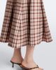 Staud Staud Wells checked linen-blend midi dress - 4