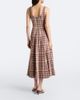 Staud Staud Wells checked linen-blend midi dress - 5