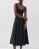 STAUD STAUD Wells Dress Ink Blue Plaid - 5