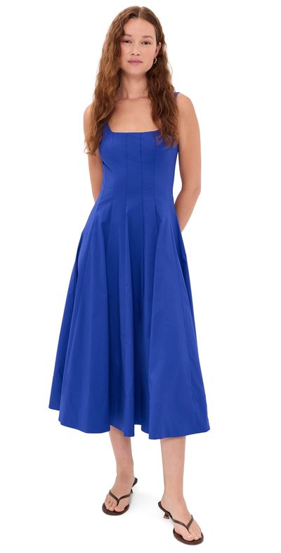 STAUD STAUD Wells Dress Royal Blue