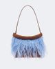 Staud Staud Winslow feather-trimmed shoulder bag - 1