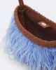 Staud Staud Winslow feather-trimmed shoulder bag - 3