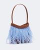 Staud Staud Winslow feather-trimmed shoulder bag - 4