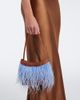 Staud Staud Winslow feather-trimmed shoulder bag - 6