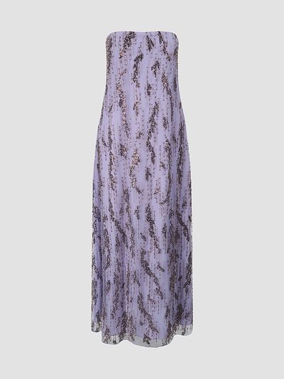 Staud Staud Women's Cassie Embellished Mesh Strapless A-Line Gown