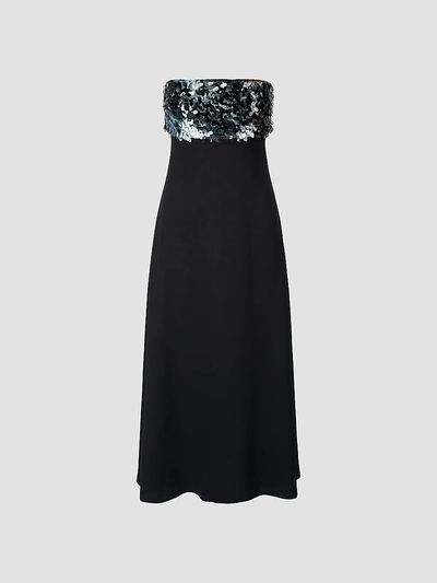 Staud Staud Women's Phoenix Sequined Crinkle Chiffon Gown