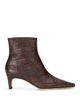 Staud Staud Women's Wally Croc-Embossed Ankle Boots - 3