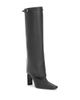 Staud Staud Women's Wally Leather Foldover Cuff High Heel Boots - 1