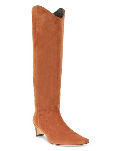 Staud Staud Women's Western Wally Suede Tall Boots