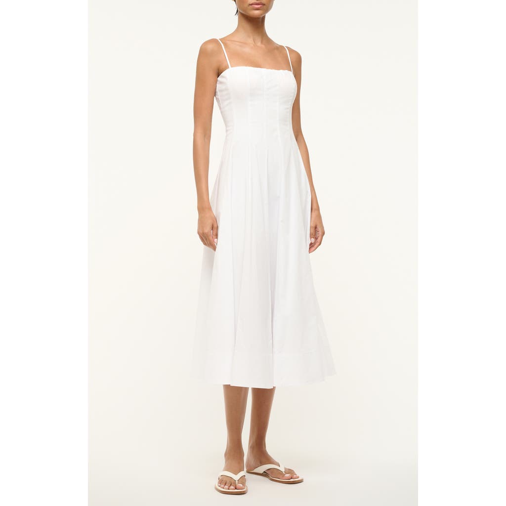 STAUD STAUD Wylie Seamed Midi Dress