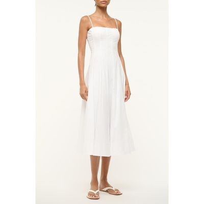 STAUD STAUD Wylie Seamed Midi Dress