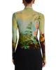 Staud Staud Zoya Landscape Print Long Sleeve Top - 3