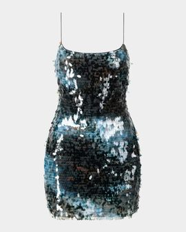 STAUD Sur Sequined Mini Dress