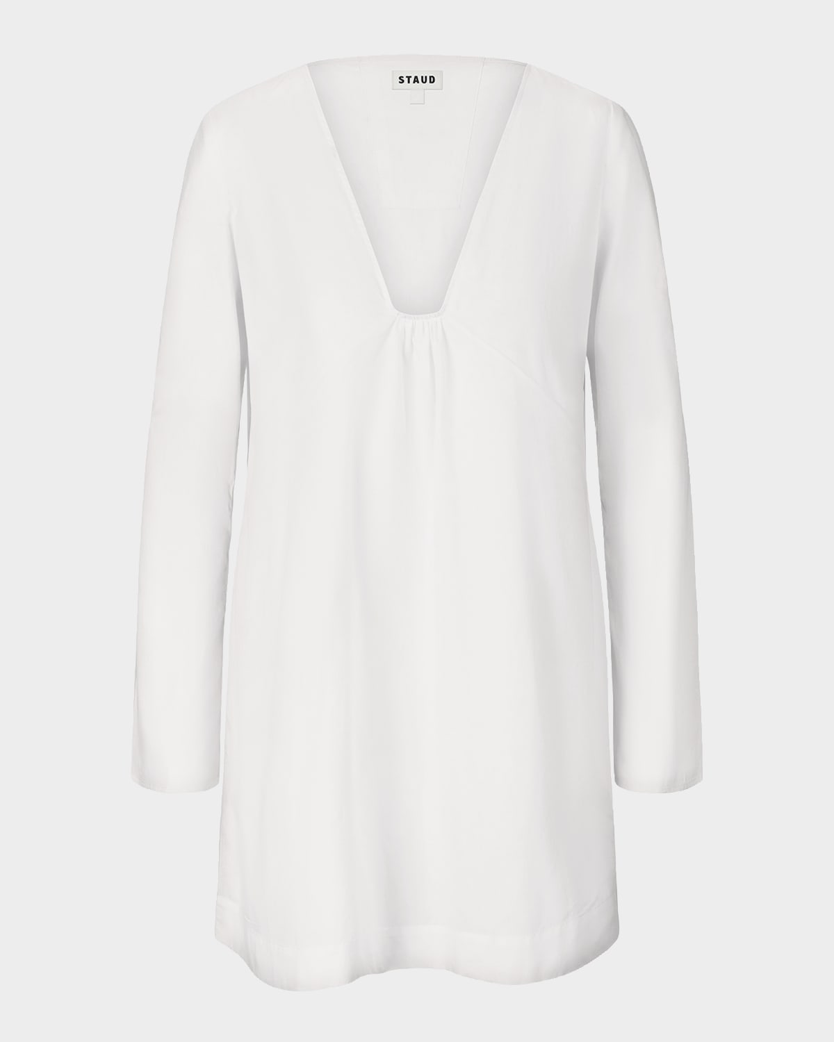 STAUD Vivi Cotton Voile Mini Dress