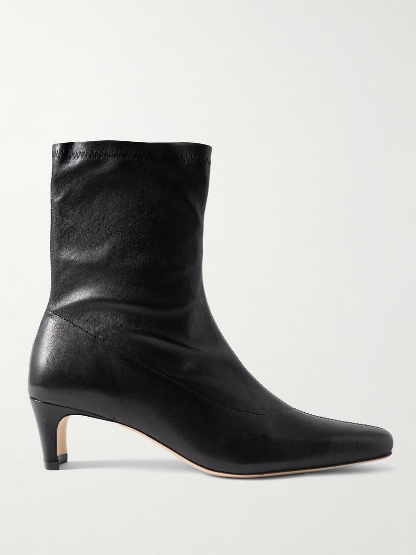 STAUD Wally Sock leather ankle boots