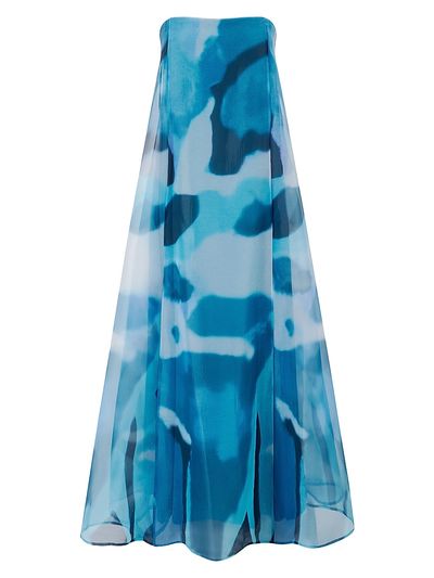 Staud Women's Allyson Printed Strapless Maxi Dress