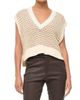 Staud Women's Americana Striped Crochet Crop Sweater - 3