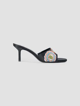 STAUD Women's Bea Millefiore 70MM Embellished Mules
