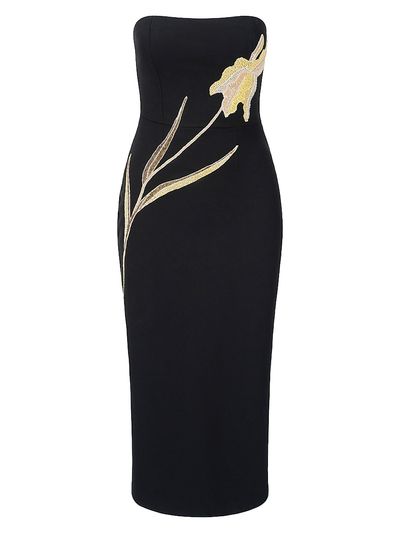 Staud Women's Brooke Bandeau Embellished Midi-Dress