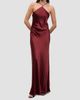 STAUD Women's Cadence Embellished-Strap Satin Halter Gown - 2