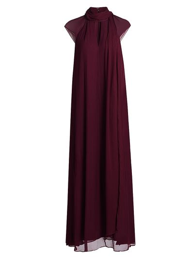 Staud Women's Camilla Crinkle Chiffon Maxi Dress