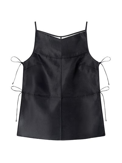 Staud Women's Chandler Mesh Inset Top