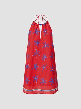 Staud Women's Dani Linen Halter Mini Dress