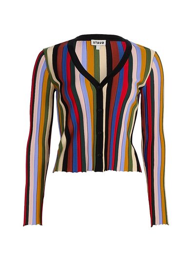 Staud Women's Ezra Striped Cardigan