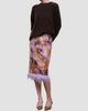 STAUD Women's Fen Sequinned Feather-Trim Midi Skirt - 2