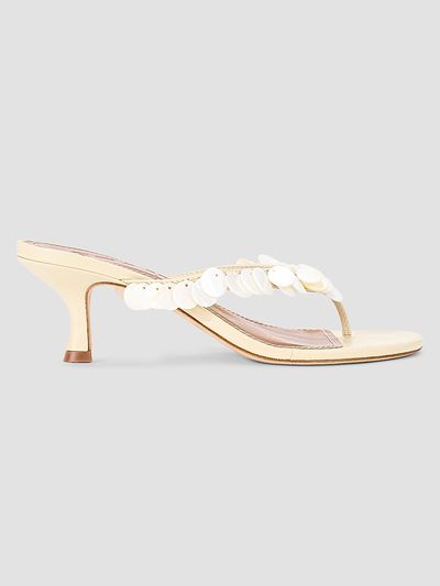 Staud Women's Freja 60MM Embellished Slip-On Leather Sandals