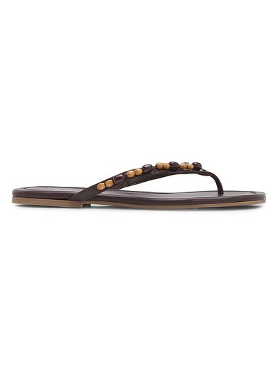 Staud Women's Freja Beaded Thong-Style Sandals