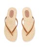 Staud Women's Freja Suede-Raffia Flat Sandals - 3