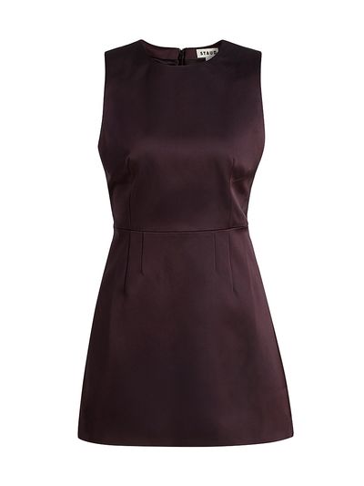 Staud Women's Garden Satin Sleeveless Sheath Minidress