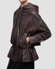 STAUD Women's Gondola Hooded Leather Jacket - 8