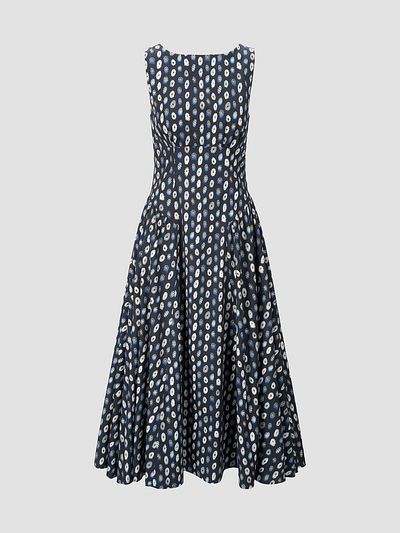Staud Women's Gwen Printed Midi Dress