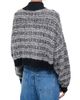 Staud Women's Hampton Patterned Half-Zip Crop Sweater - 4